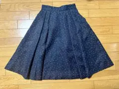 MERCURYDUO スカート　ドット　フレア　水玉　膝丈