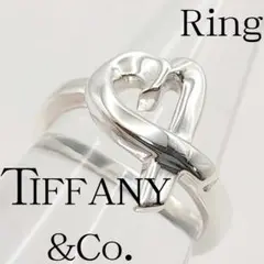 ☆美品【TIFFANYu0026Co.】ラビングハート リング9.5号 Ag925