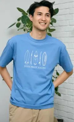 新品未使用　ゴールデンベア　ベアサーフＴシャツ　Ｌ　サックス　完売品　水色