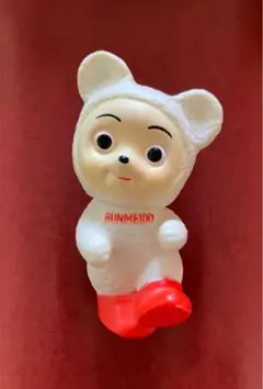 文明堂 カンカンベア ソフビ 貯金箱 文明堂ロゴ 希少品 中古品 文明堂 カンカンベア ソフビ 貯金箱 文明堂ロゴ 希少品 中古品