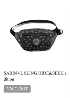 SABIN 6L SLING HIDE&SEEK ハイドアンドシーク×クローム