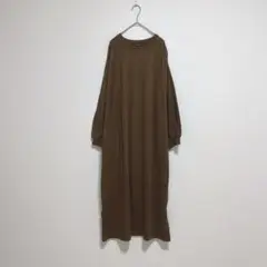 Re:EDIT♡薄手 ニットワンピース ロング丈 ハイゲージ L