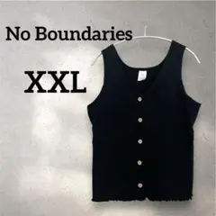 No Boundaries 【XXL】タンクトップ ブラック