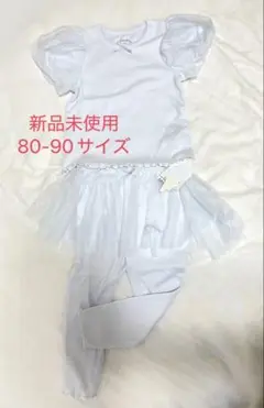 新品未使用 ジェラートピケ　80-90サイズ Tシャツ・レギンスセット