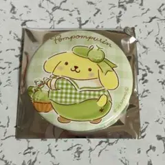 サンリオ　いちご新聞　50周年　むにゅぐるみパティオ　缶バッジ　ギンガムフルーツ