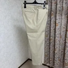 イオン メンズ ベージュ 秋冬物 スラックス ウエスト91cm 股下72cm