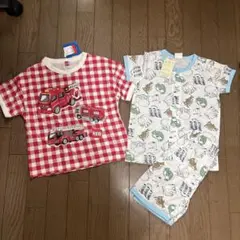 新品120㎝ トミカ Tシャツ、動物パジャマ