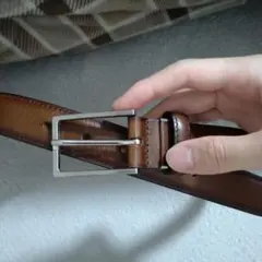 ブラウンレザー ベルト 全長90cm