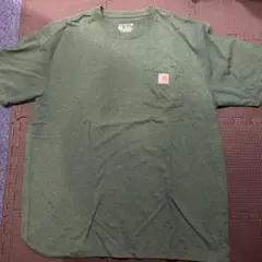 Carhartt グリーン ポケットTシャツ Lサイズ