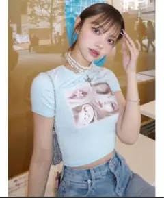 Darich レディフォトコンパクトTシャツ SAX