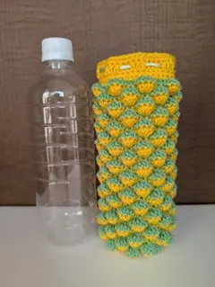 黄色イチゴちゃんペットボトルカバーハンドメイド
