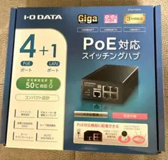 新品同様　I-O DATA PoE対応スイッチングハブ　【通電確認のみ】