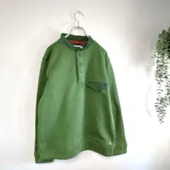 【P48】ハッシュパピー HushPuppies プルオーバー　 M メンズ　緑