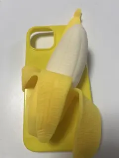 iPhone15 シリコン スマホケース バナナ