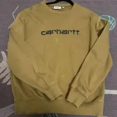 carhartt ロゴ入りトレーナー Lサイズ ブラウン