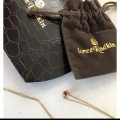 ローリーロドキンロイヤルクラウンネックレス18kYG ルビー
