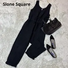 美品＊slone square スロンスクエア　ベルギー リネン オールインワン