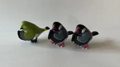 鳥のフィギュア3体セット　ガチャガチャ