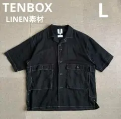 TENBOX コロニークロージング ドラッグディーラーシャツ リネン 黒 L