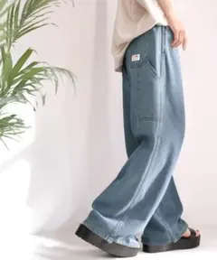 Java メンズライク ペインター ツイル ＆ ワイド デニム パンツ
