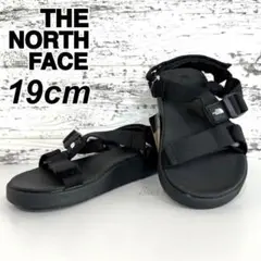 【未使用】ノースフェイス スポーツ サンダル キッズ ストレイタム 黒×白 19