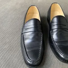 Glenford ブラックレザー ローファー