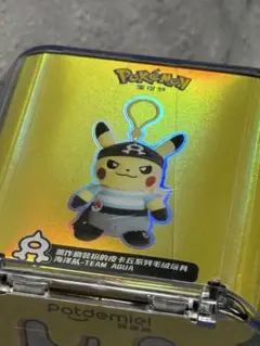 【アジア限定】ポケモン ピカチュウぬいぐるみ キーホルダー アクア団