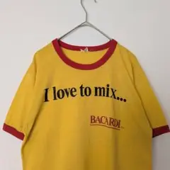 80s USA製　リンガーTシャツ BACARDI ヴィンテージ