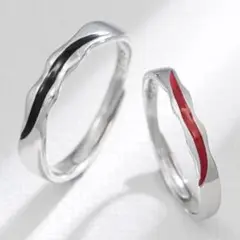 ペアリング 指輪 シルバー925 カップル お揃い 2点セット 【PN3561】