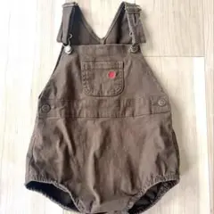 【80cm】 POLO ブラウンオーバーオール