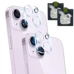 【新品未使用】iPhone 14/14Plus カメラレンズ保護フィルム 2枚入