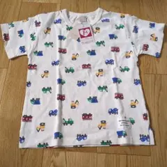 プティマイン　乗り物プリント Tシャツ 130cm