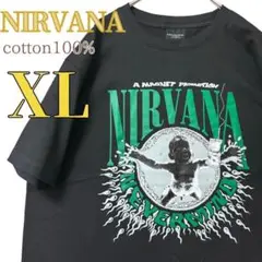 高品質NIRVANAネヴァーマインド ロックTシャツ綿100% 新品 XL 黒