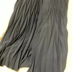 黒 変わりプリーツスカート 裏地付き