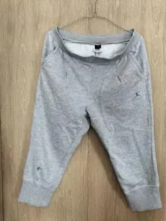 DANSLIN　グレー　七分丈　スウェットパンツ　部屋着　L　リラックスウェア