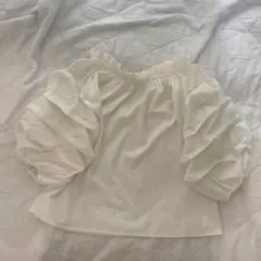 GYDA オフショルトップス ホワイト