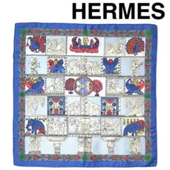 エルメス HERMES スカーフ　カレ45 ガヴロッシュ　「塔門」