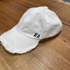repipiarmarioホワイト フリンジキャップ