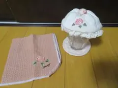 マニーローズ　小物入れと布巾2点セット