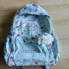 【新品】シナモンキャラクター水色リュック
