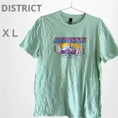 KENDALL Tシャツ XL ミントカラー　DISTRICT