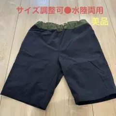 新品同様●水陸両用ハーフパンツ　ブラック120cm