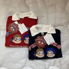 【mmmmmnm様　お取引中】PEKO&POKO トレーナー 110 レッドのみ