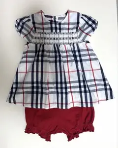 Burberry ベビー チェック柄チュニックとショートパンツセット 80サイズ