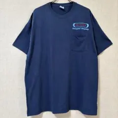 450 紺 transport アメリカ古着 Tシャツ 企業Tシャツ ネイビー