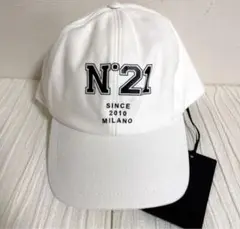 新品 ヌメロヴェントゥーノ n21 帽子 キャップ ユニセックス ホワイト