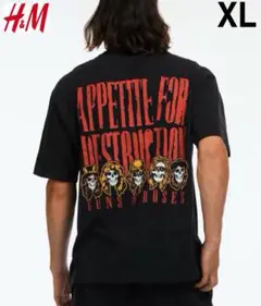 新品 H&M × GUNS N ROSES コラボ バンドTシャツ ガンズ XL