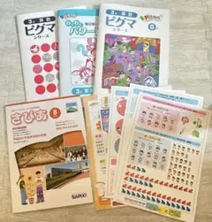【未記入】ピグマキッズくらぶ　小学3年生 2,3月 2ヶ月分【シール未使用】 未記入】ピグマキッズくらぶ小学3年生 2,3月 2ヶ月分【シール未
