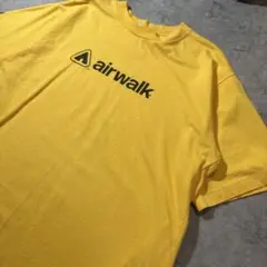 Airwalk スタッフ用T 企業T イエロー L シングルステッチ