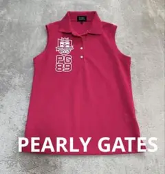 新品未使用♡PEARLY GATES ノースリーブポロシャツ ピンクサイズ1